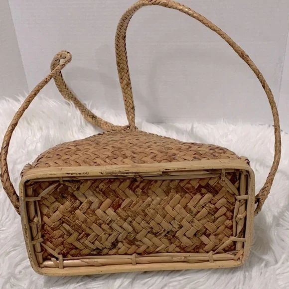 Chic Woven Backpack in Tan - Picture 7 of 10